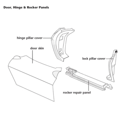 Carbon Fiber - Interior Rocker Repair Panel 63-67 - Image 20